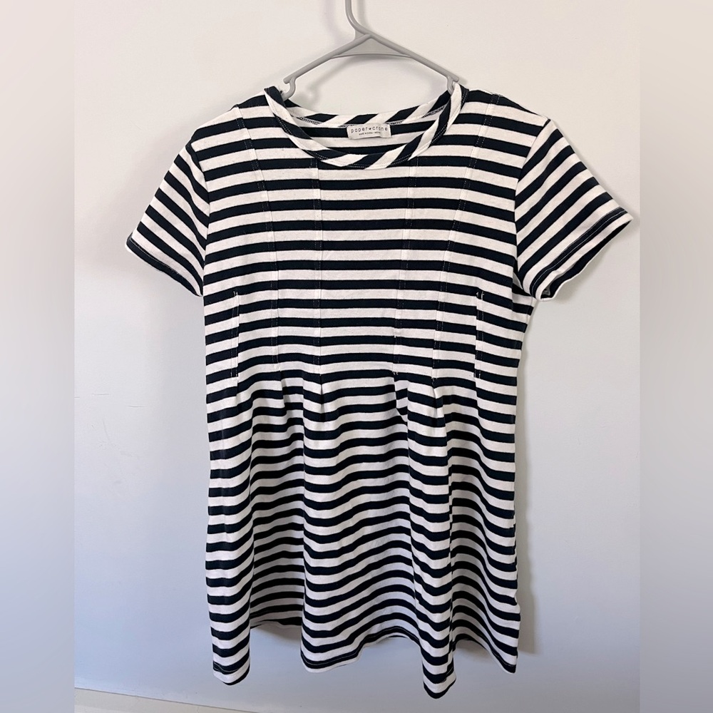 Darling Navy and White Striped Dress